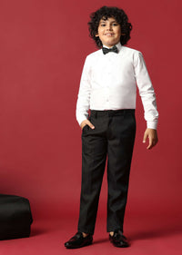 Classic Black Cutwork Tuxedo For Boys