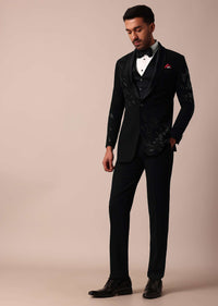 Classic Black Stylish Tuxedo For Men