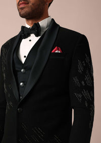 Classic Black Stylish Tuxedo For Men