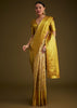 Coffee Beige Kanjivaram Silk Saree With Golden Zari Border