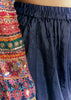 Cream Blue Tabby Silk Printed Kurta Palazzo With Dupatta