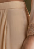 Cream Chinon Kurta Sharara Suit With Embroidered Dupatta