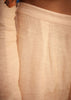 Cream Linen Floral Printed Embroidered Co Ord Set