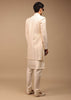 Cream Sherwani With Detailed Resham Work
