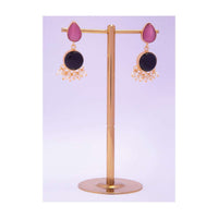 Crystal and metallic bead studded traditional earring only on kalki