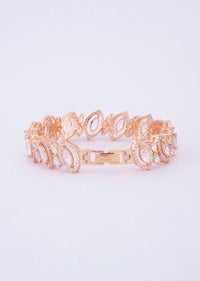 Crystal and stone studded copper bracelet only on Kalki