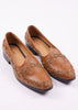 Brown Zardosi Work Juttis For Men