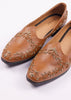Brown Zardosi Work Juttis For Men