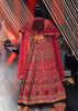 Dark Red Lehenga With A Crop Top In Royal Heritage Embroidery, Crop Top Comes In Scalloped Neckline