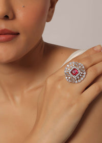 Dazzling Diamonds Cocktail Ring