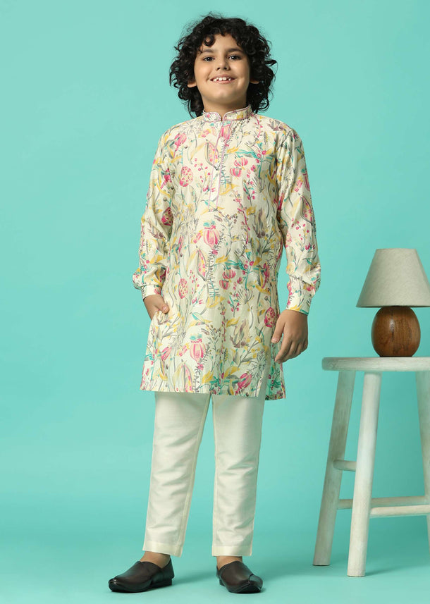 Dazzling Multi-Color Kurta Set For Boys