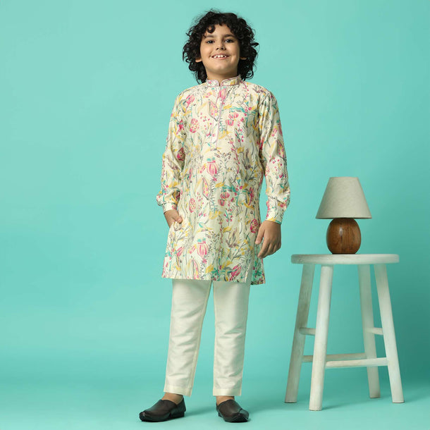 Dazzling Multi-Color Kurta Set For Boys