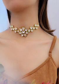 Delicate Kundan Choker Necklace