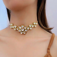 Delicate Kundan Choker Necklace