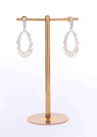 Diamond and stone studded party wear dangler earring only on Kalki