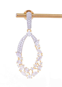 Diamond and stone studded party wear dangler earring only on Kalki