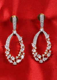 Diamond and stone studded party wear dangler earring only on Kalki