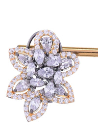 Diamond studded floral crystal earring only on Kalki