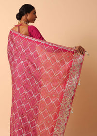 Dola Silk Festive Saree With Unstitched Blouse Fabric