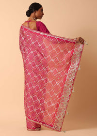 Dola Silk Festive Saree With Unstitched Blouse Fabric