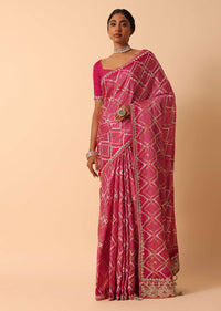 Dola Silk Festive Saree With Unstitched Blouse Fabric