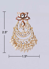 Double layer chandelier chandbali earring only on Kalki