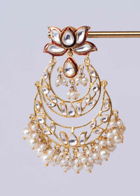 Double layer chandelier chandbali earring only on Kalki