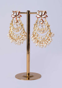 Double layer chandelier chandbali earring only on Kalki