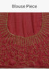Dusky Brown Crushed Tissue Saree With Stones Cutdana Embroidered Scallop Border