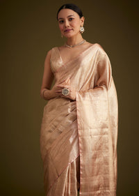 Dusty Pink Kanjivaram Silk Saree