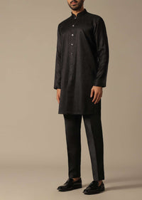 Elegant Black Men's Indowestern Ensemble