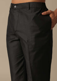 Elegant Black Men's Indowestern Ensemble