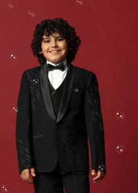 Elegant Black Tuxedo For Boys