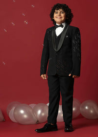 Elegant Black Tuxedo For Boys