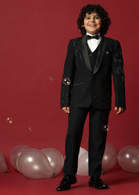 Elegant Black Tuxedo For Boys