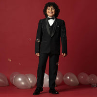 Elegant Black Tuxedo For Boys