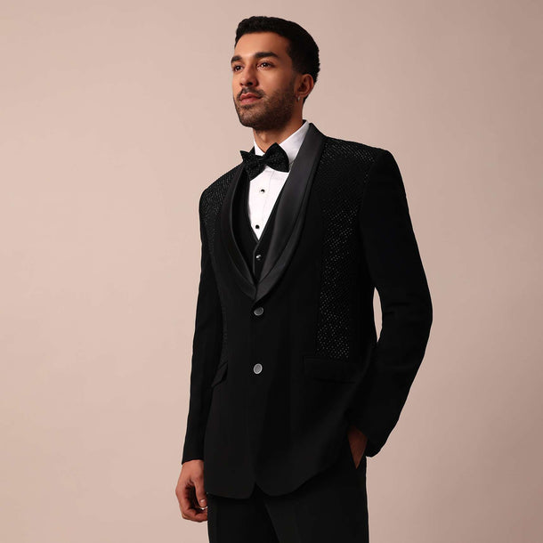 Elegant Black Tuxedo For Men