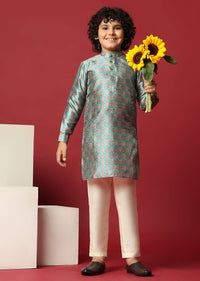 Elegant Blue Kurta Set For Boys