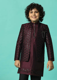 Elegant Embroidered Festive Sherwani For Boys