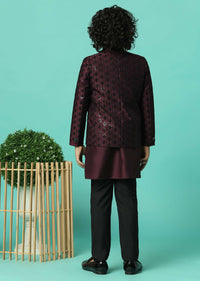 Elegant Embroidered Festive Sherwani For Boys