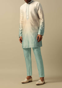 Elegant Green Ombre Indowestern For Men