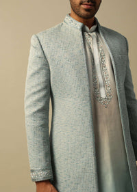 Elegant Green Ombre Indowestern For Men