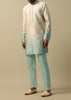 Elegant Green Ombre Indowestern For Men