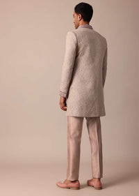 Elegant Peach Indowestern With Ombre Detailing
