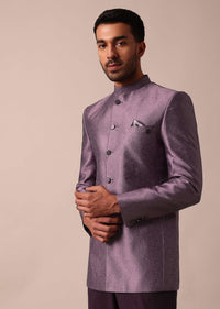 Elegant Purple Bandhgala Jodhpuri Sherwani