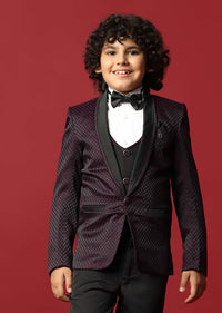 Embroidered Festive Tuxedo For Boys