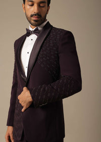 Embroidered Tuxedo Set for the Stylish Groom