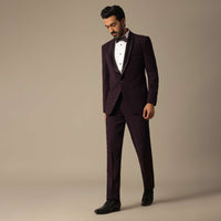 Embroidered Tuxedo Set for the Stylish Groom