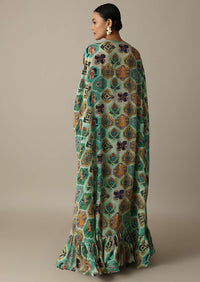 Enchanting Green Chiffon Printed Palazzo Set