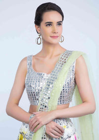 Entangled drop dangler earring adorn with stones only on Kalki